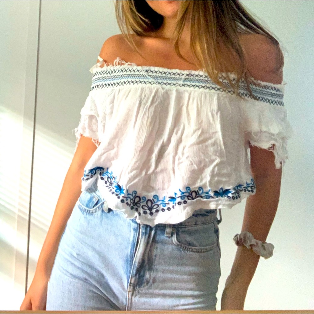 Flowy Off the Shoulder Summer Blouse